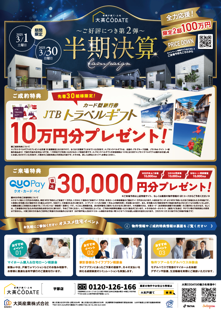 半期決算キャンペーン