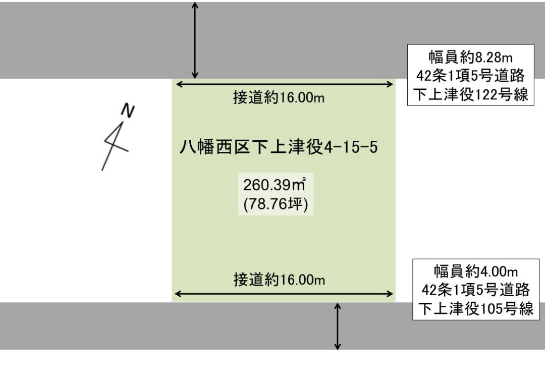 八幡西区下上津役4丁目土地が販売開始となりました。